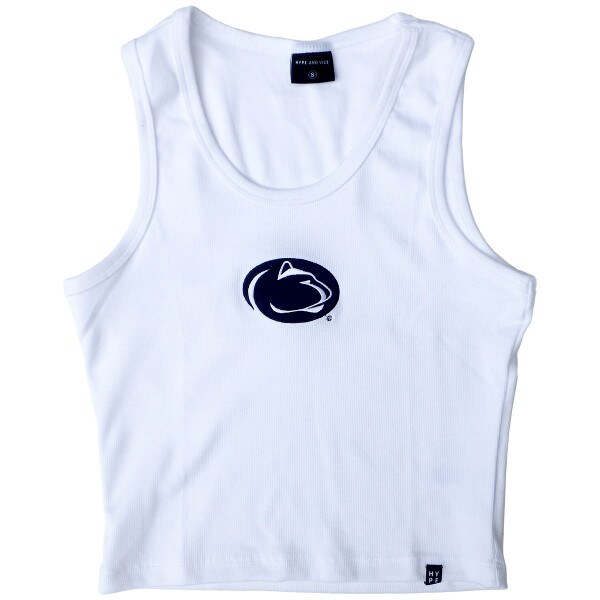 white women's tank top with Penn State Athletic Logo